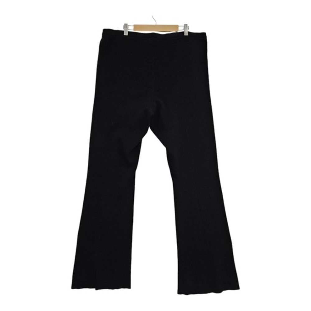 WAYF 98 Wide Leg High Rise Black Knit Yoga Lounge Pants XL